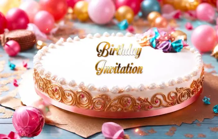 Elegant 3D Birthday Party Invitation Slideshow